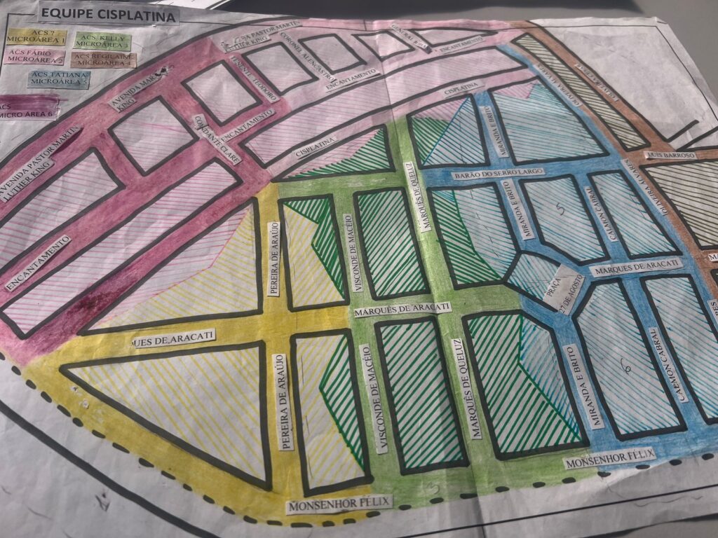 Figura 1 - Mapa representativo da Microárea.