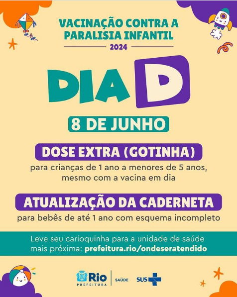 Dia D – Vacinação contra a Paralisia Infantil