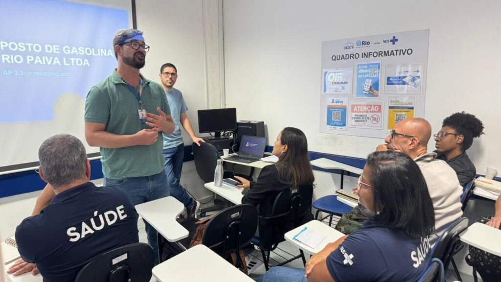 Treinamento sobre rota de exposição e ações do programa Vigisolo